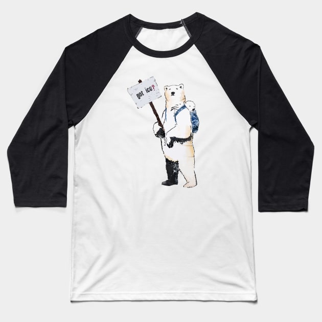 Got Ice? Baseball T-Shirt by PandaSex